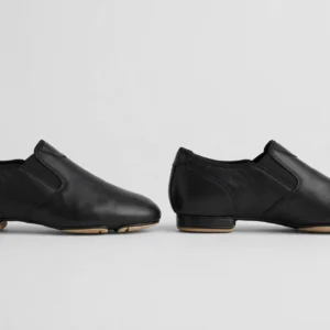 Black leather jazz shoes