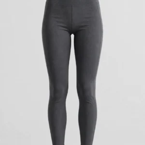 Charcoal high-waist dance leggings