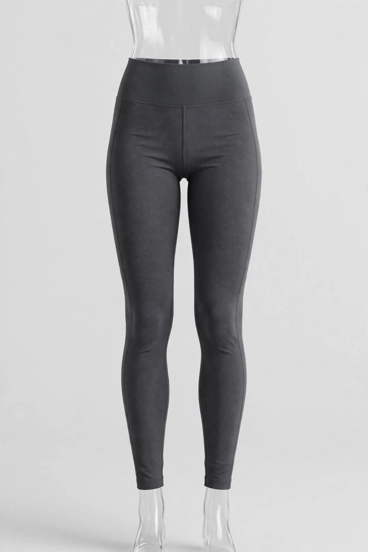 Charcoal high-waist dance leggings